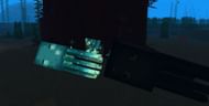 A similar shot of a Glow Squid and a regular Squid in action (Image via Minecraft)